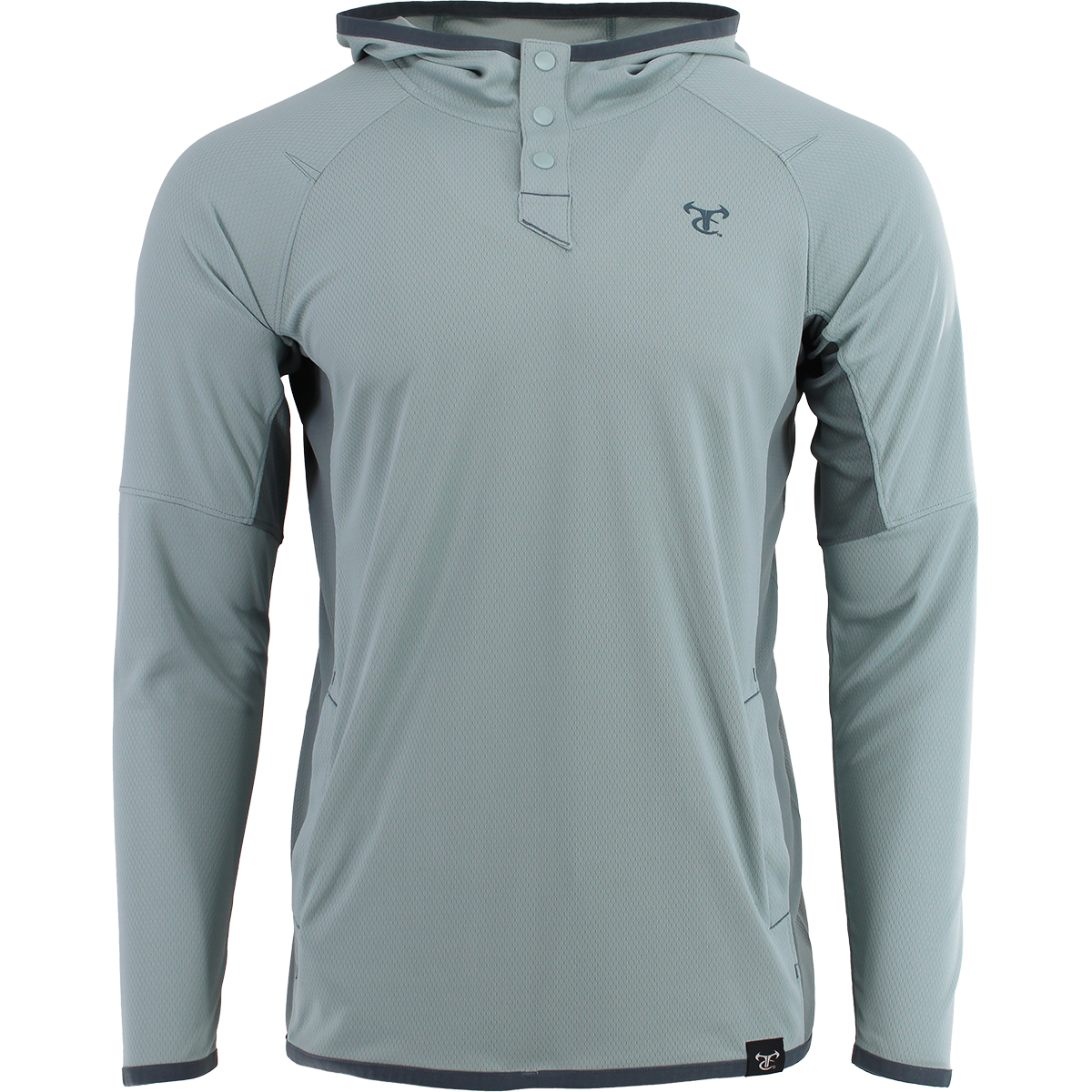 TrueTimber Tippet Henley Hoodie - Gray Mist