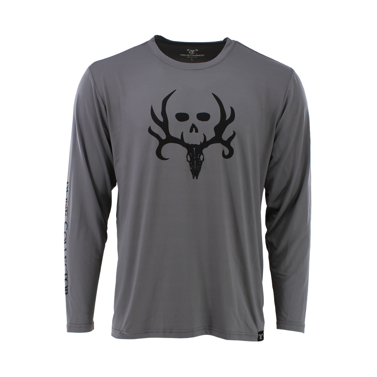Bone Collector Long Sleeve Performance Shirt - Cool Gray