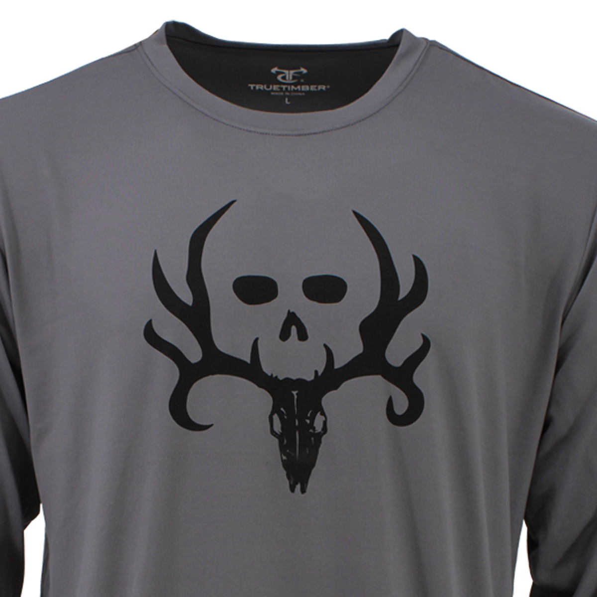 Bone Collector Long Sleeve Performance Shirt - Cool Gray