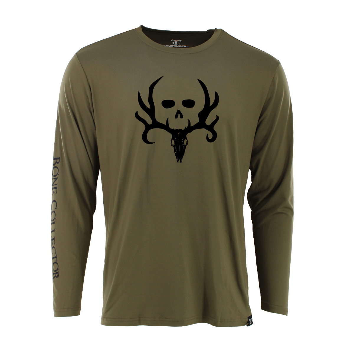 Bone Collector Long Sleeve Performance Shirt - Olive Night
