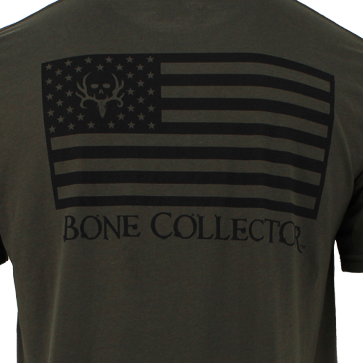 Bone Collector Short Sleeve Durasoft Flag Tee - Forest Night