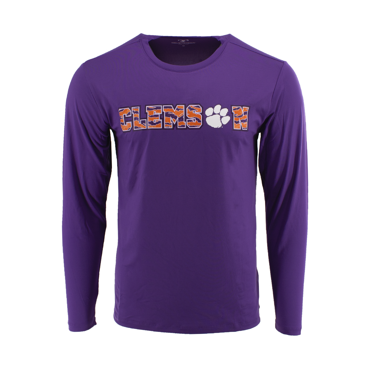 Clemson Long Sleeve Performance Tee - Purple