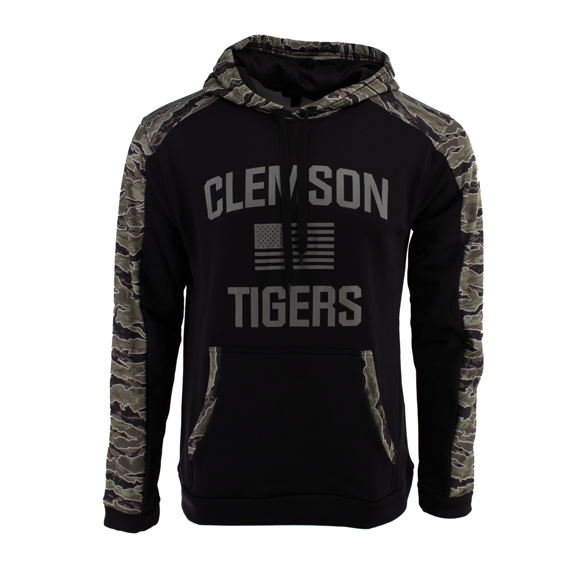 Clemson Performance Hoodie - Black/Olive
