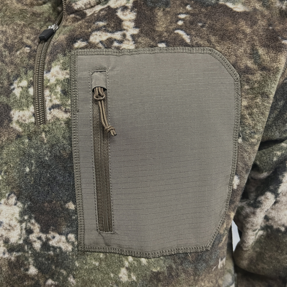 CreeSha Quarter Zip Camo with Canteen Pocket - Strata