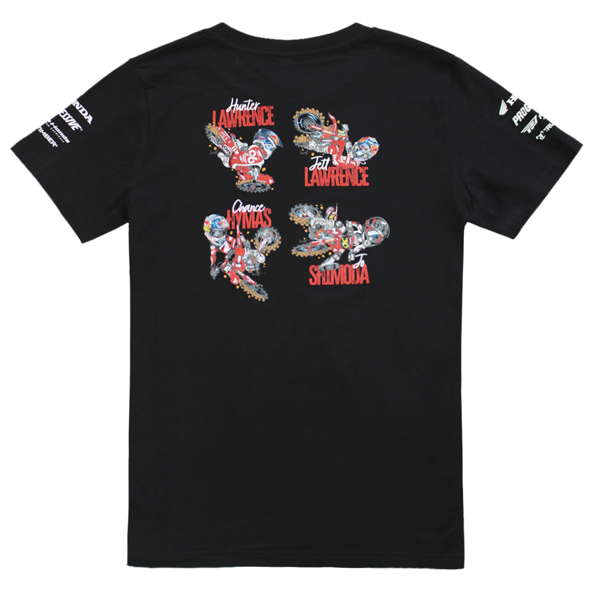 Honda Youth Caricature Graphic SS Tee w/Multicolor HRC Logo