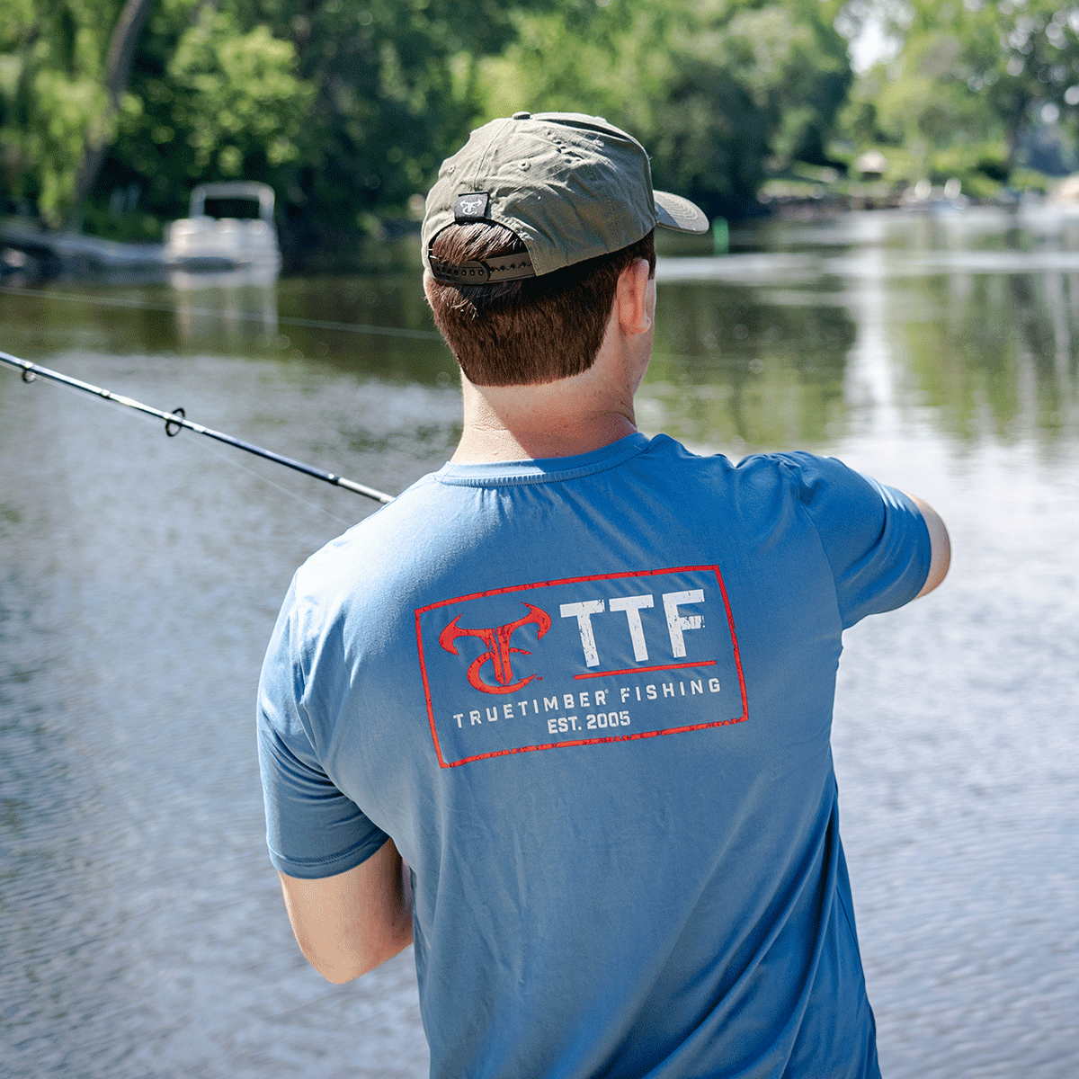TTC Fishing Performance Tee - Stellar Blue