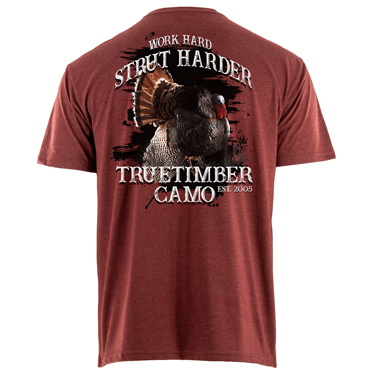 TTC Strut Harder SS Shirt - Maroon Heather