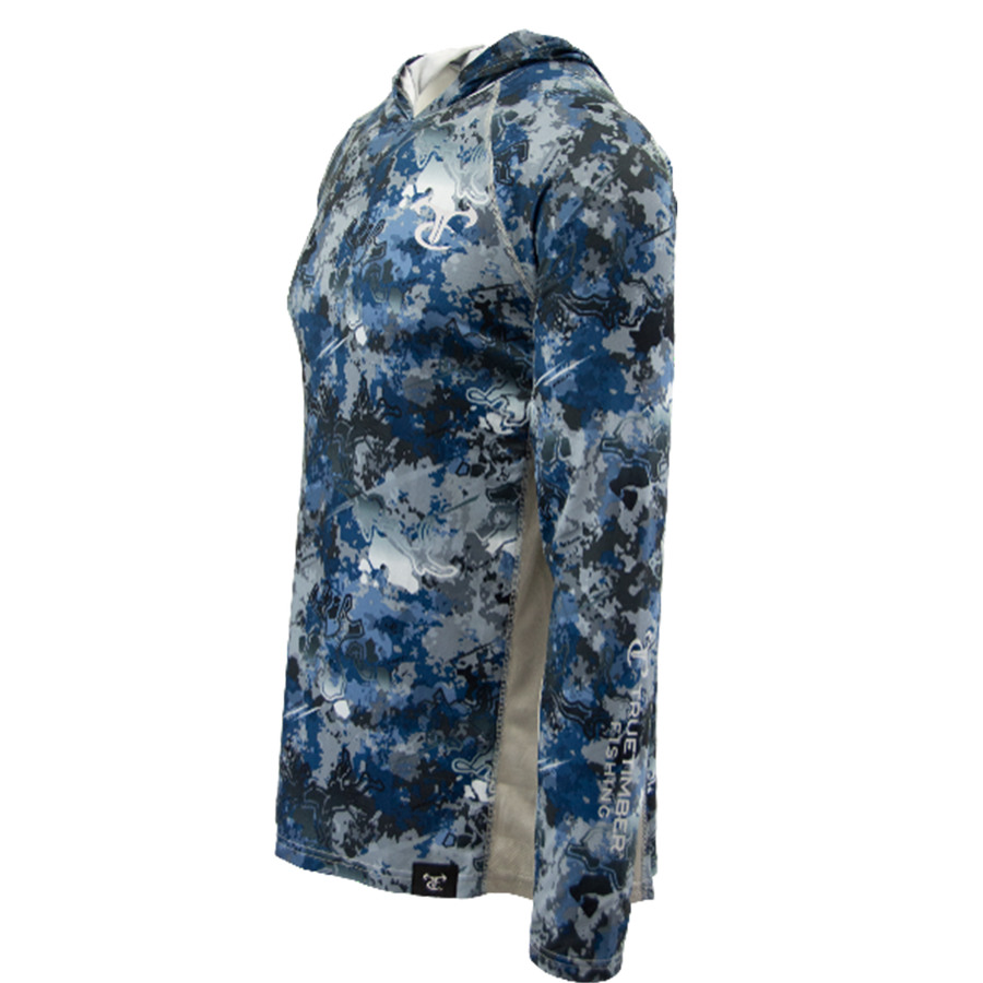LeMoyne Performance Hoodie - Viper Aqua/Drizzle Gray
