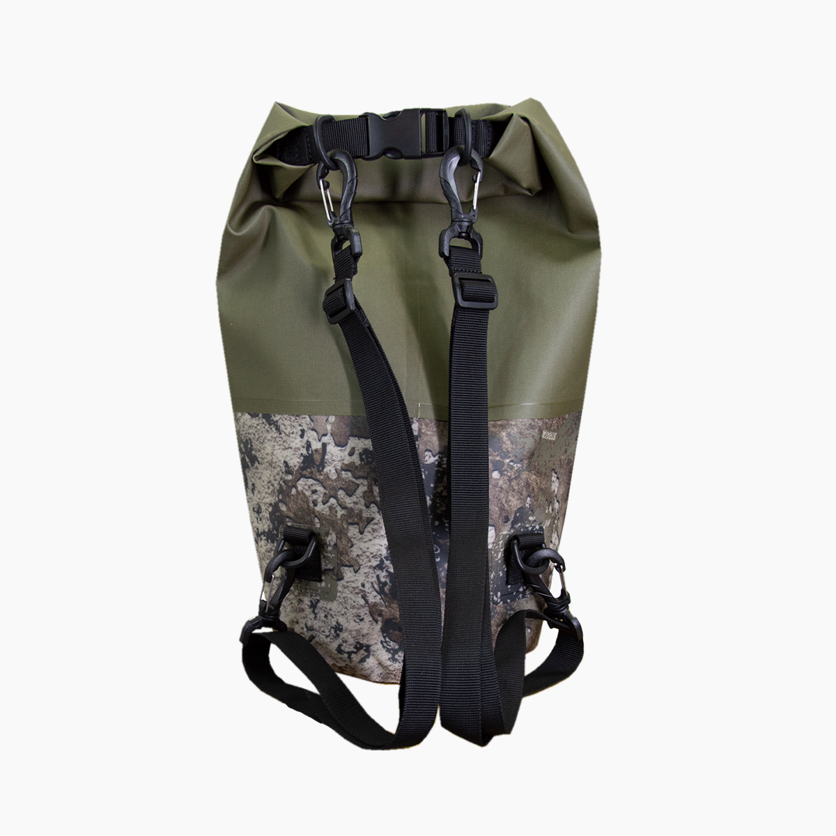 15L Round Dry Bag - Olive/Strata