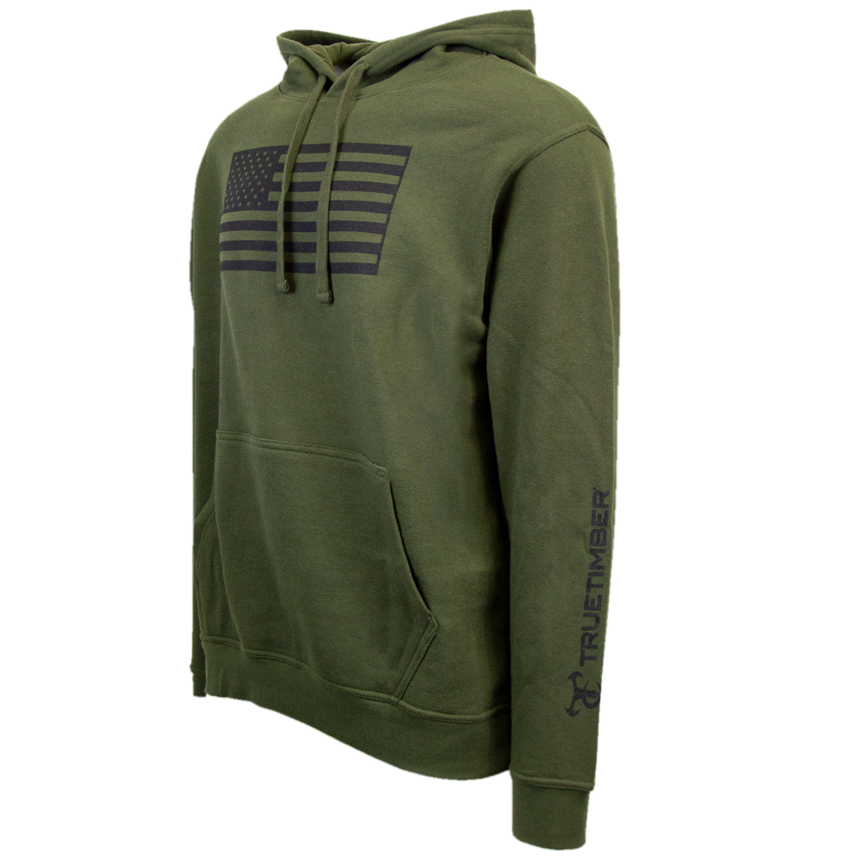 TrueTimber Black Chest Flag Hoodie