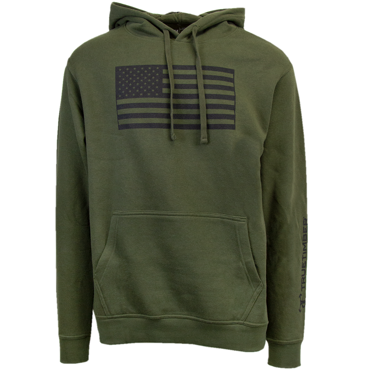 TrueTimber Black Chest Flag Hoodie