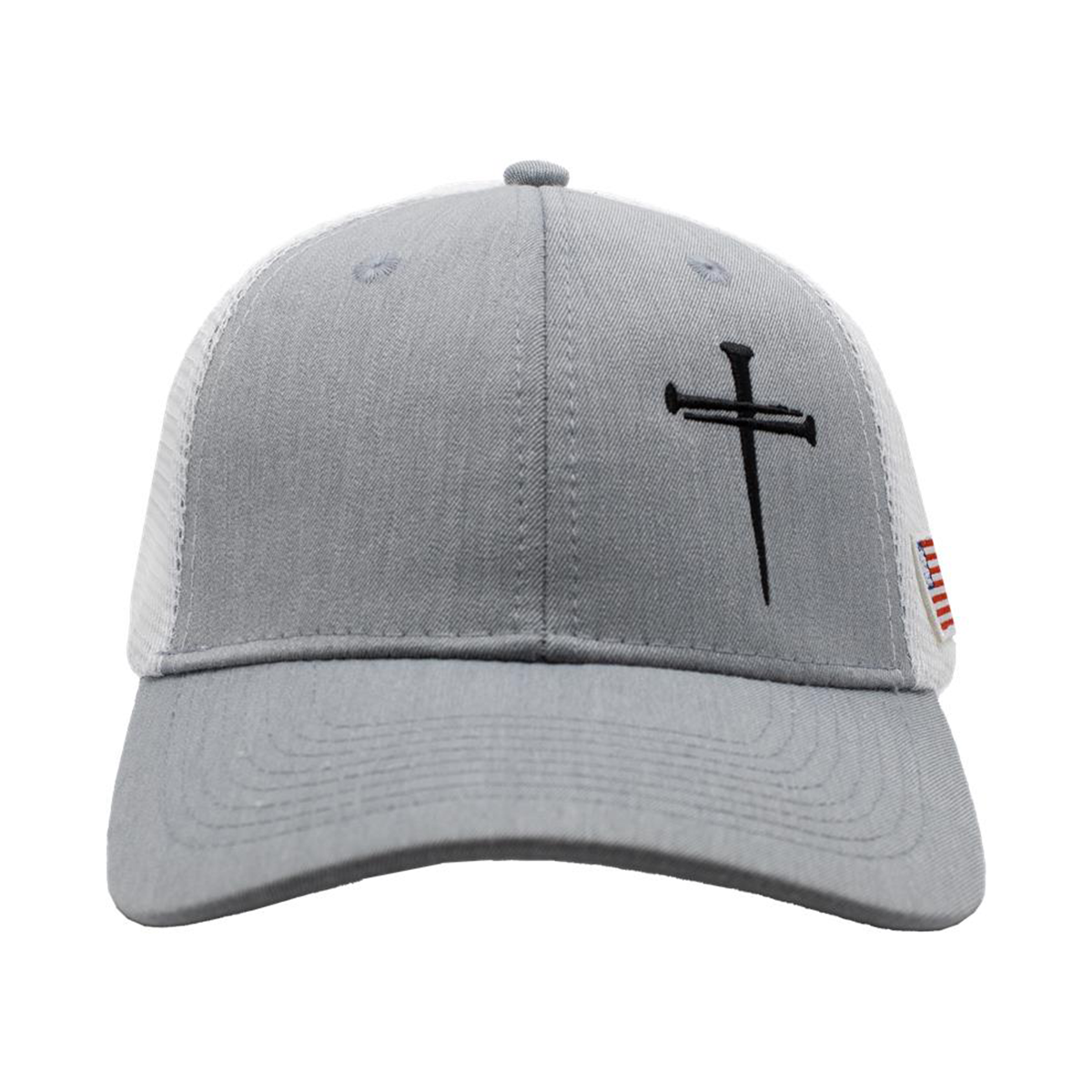 TrueTimber Nail Cross Mesh Back Cap - Heather Gray/White