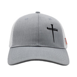 TrueTimber Nail Cross Mesh Back Cap - Heather Gray/White