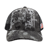 TrueTimber Nail Cross Mesh Back Cap - Midnight Camo/Black