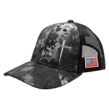 TrueTimber Nail Cross Mesh Back Cap - Midnight Camo/Black