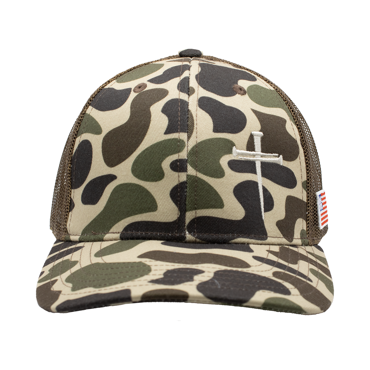 TrueTimber Nail Cross Mesh Back Cap - Green Camo