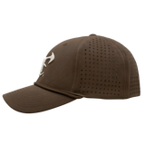 6 Panel Mesh Laser Cut Rope Cap - Brown