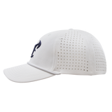 6 Panel Mesh Laser Cut Rope Cap - Light Gray