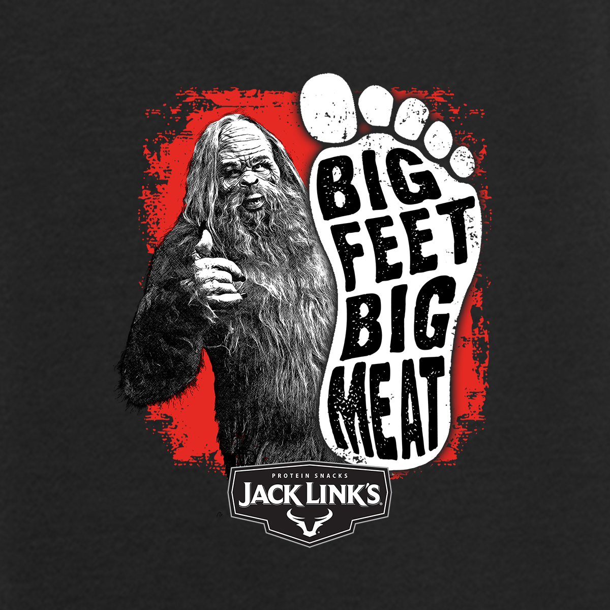Jack Link s Big Feet Big Meat Tee