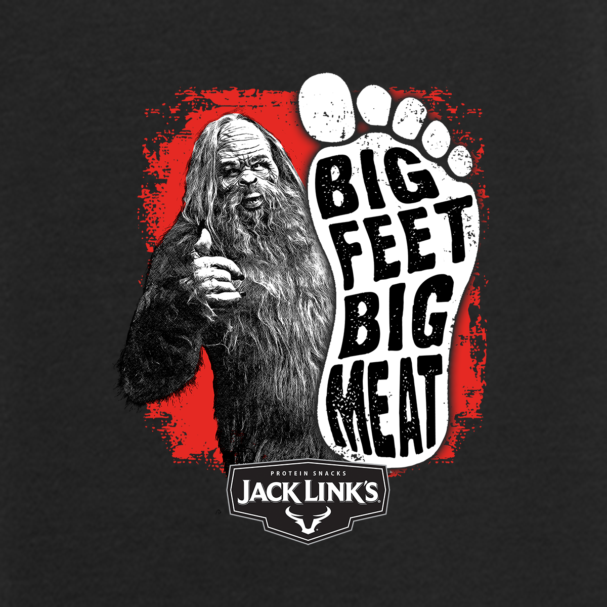 Jack Link's Big Feet Big Meat Tee