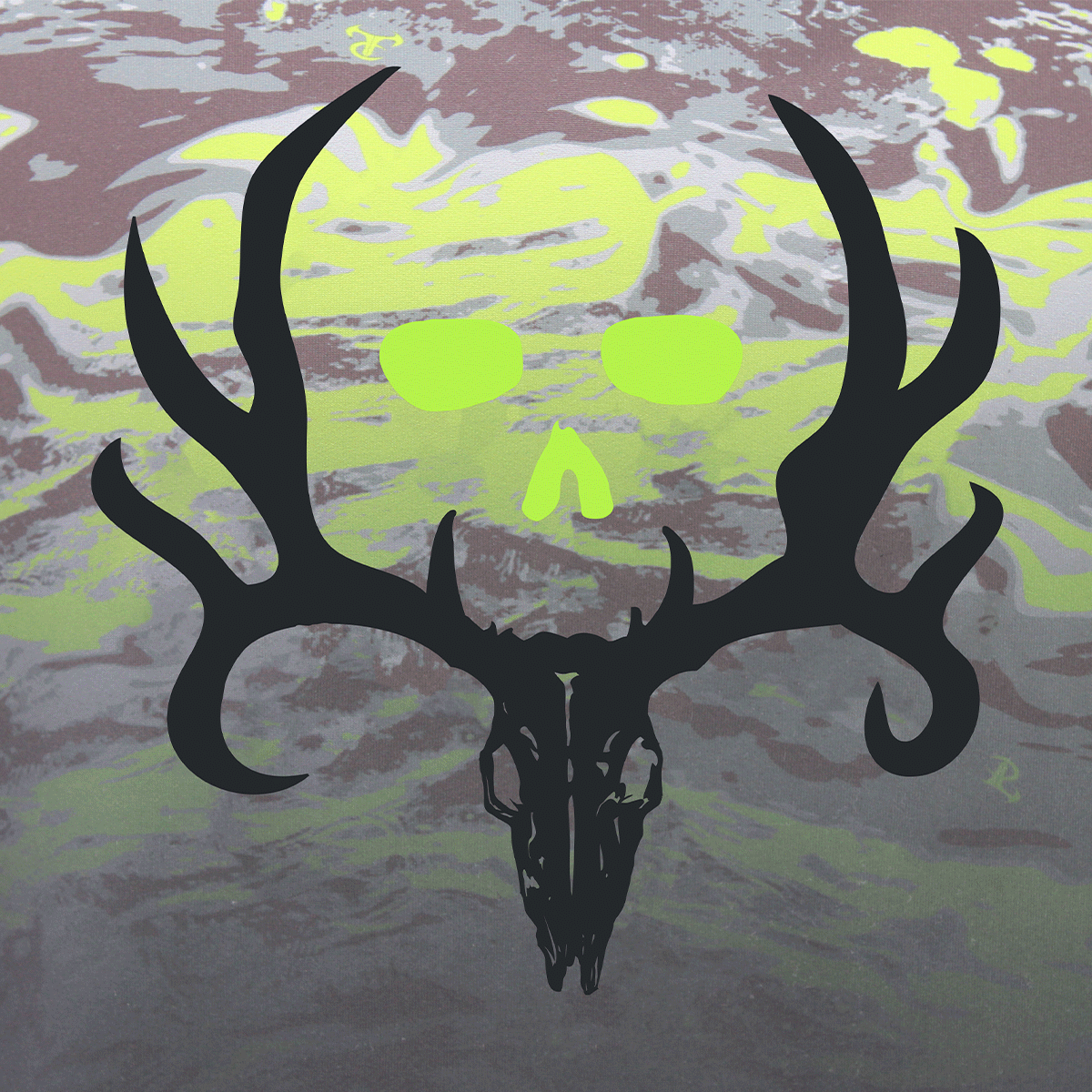 Bone Collector Dropshot Gradient Hoodie - Caiman Flash/Black