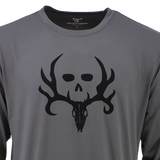 Bone Collector Long Sleeve Performance Shirt - Cool Gray