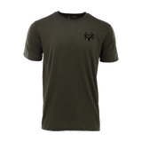 Bone Collector Short Sleeve Durasoft Flag Tee - Forest Night