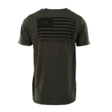 Bone Collector Short Sleeve Durasoft Flag Tee - Forest Night