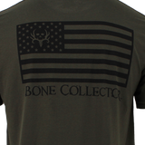 Bone Collector Short Sleeve Durasoft Flag Tee - Forest Night
