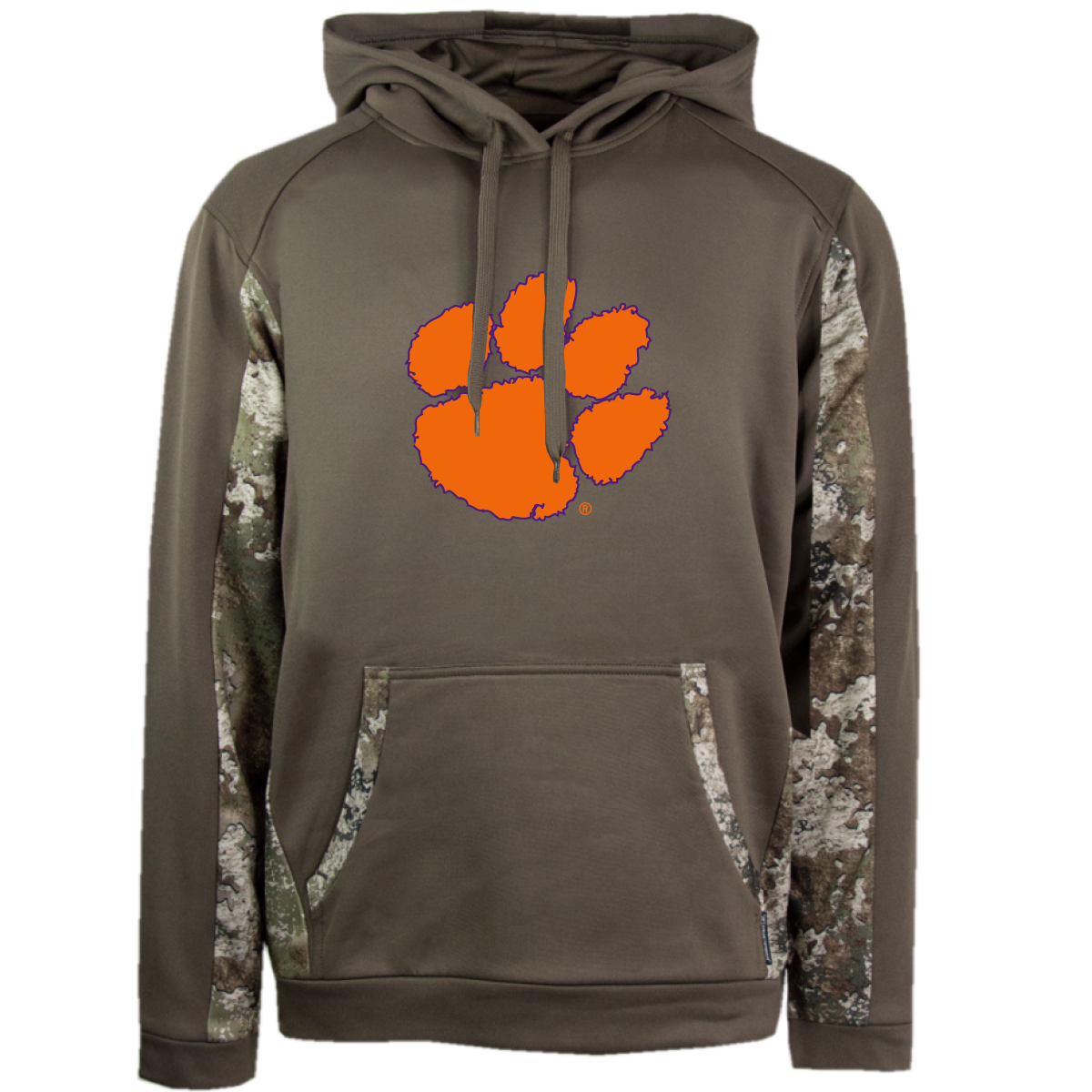 Clemson Performance Hoodie - Canteen/Strata