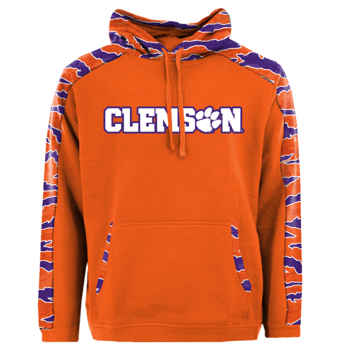 Clemson Performance Hoodie - Orange/Purple