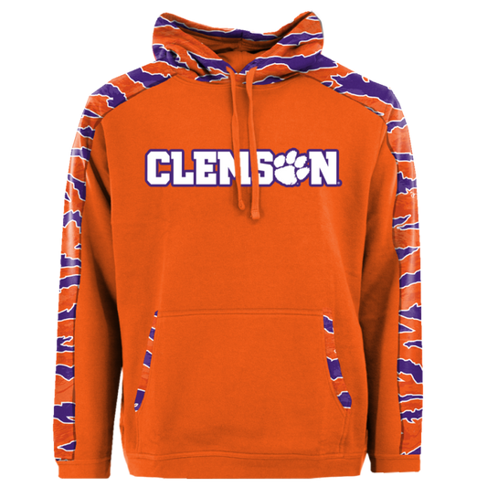 Clemson Performance Hoodie - Orange/Purple