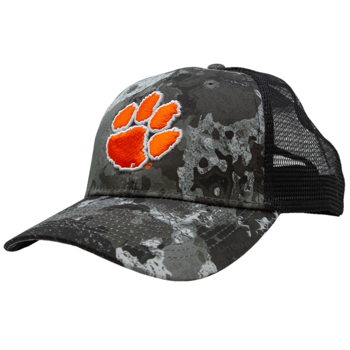 Clemson Mesh Back Cap - Midnight Camo/Black