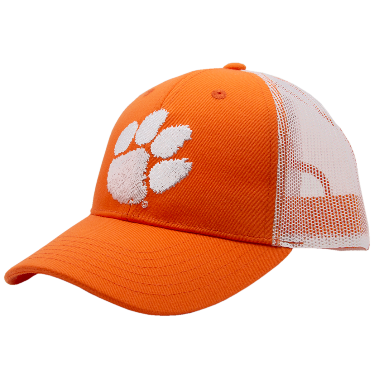 Clemson Twill Mesh Back Cap - Orange