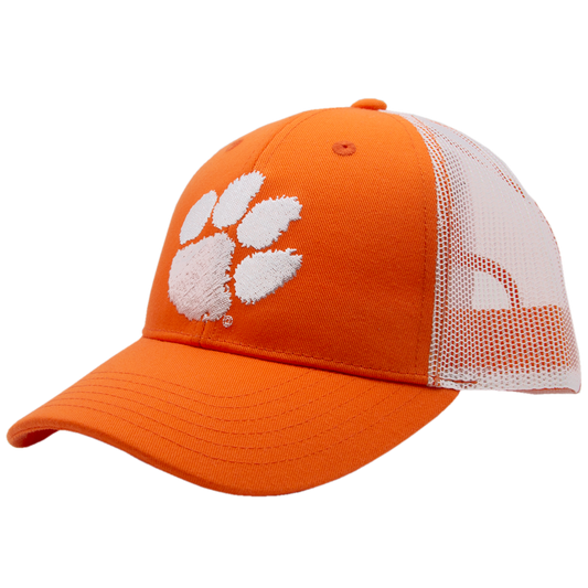 Clemson Twill Mesh Back Cap - Orange