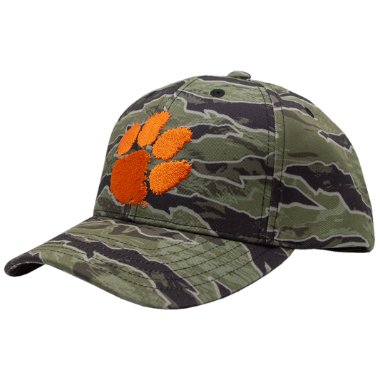 Clemson Twill Snap Back Cap - Black/Olive Tigerflauge