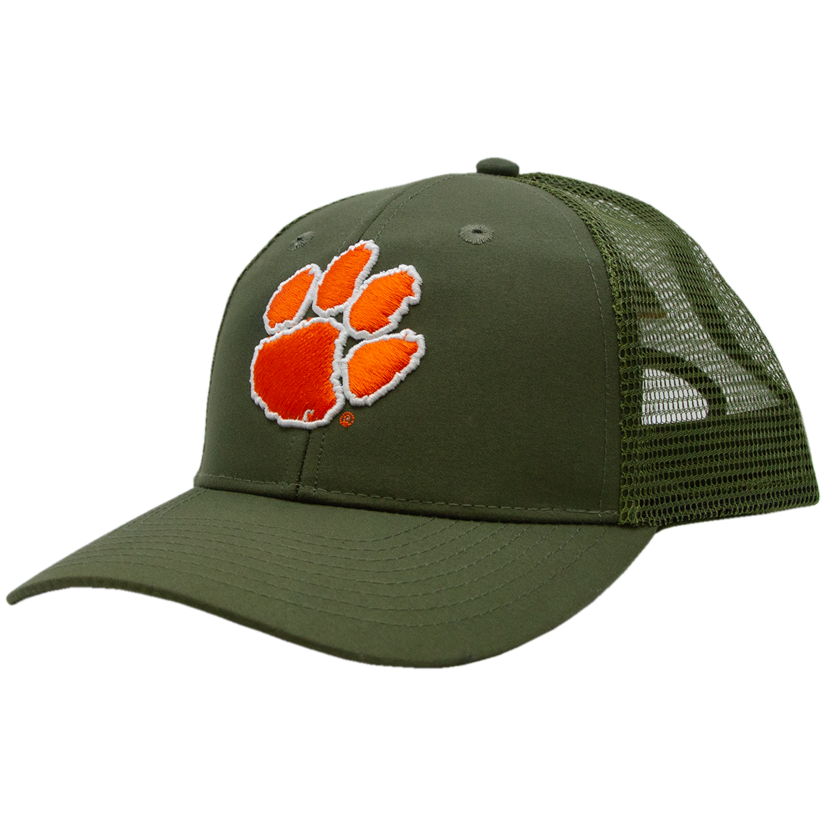 Clemson Mesh Back Cap - Olive