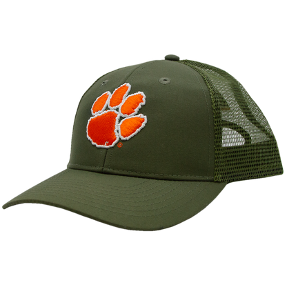 Clemson Mesh Back Cap - Olive