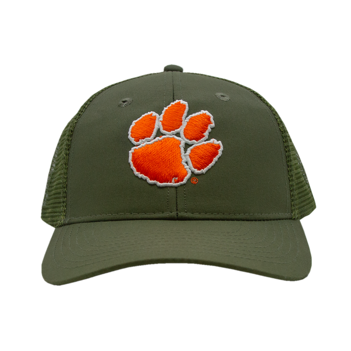 Clemson Mesh Back Cap - Olive