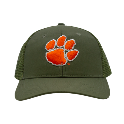 Clemson Mesh Back Cap - Olive