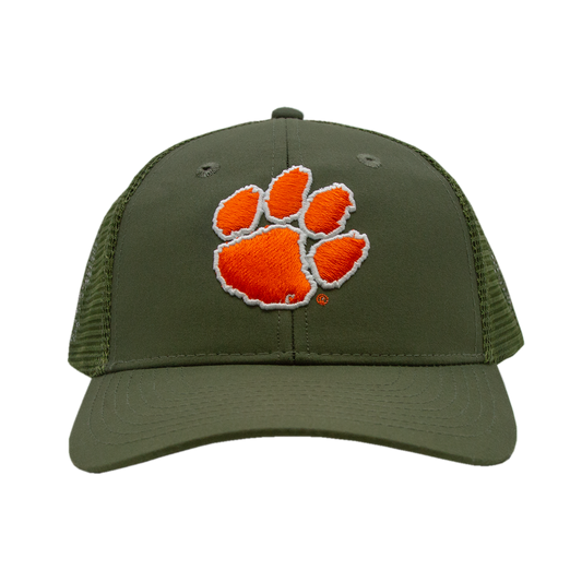 Clemson Mesh Back Cap - Olive