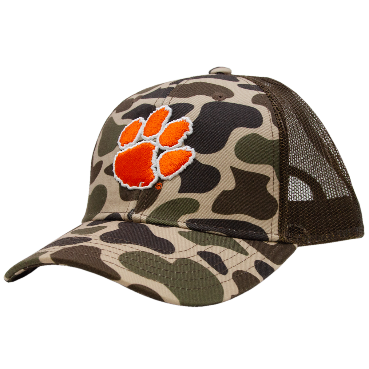 Clemson Mesh Back Cap - Green Camo