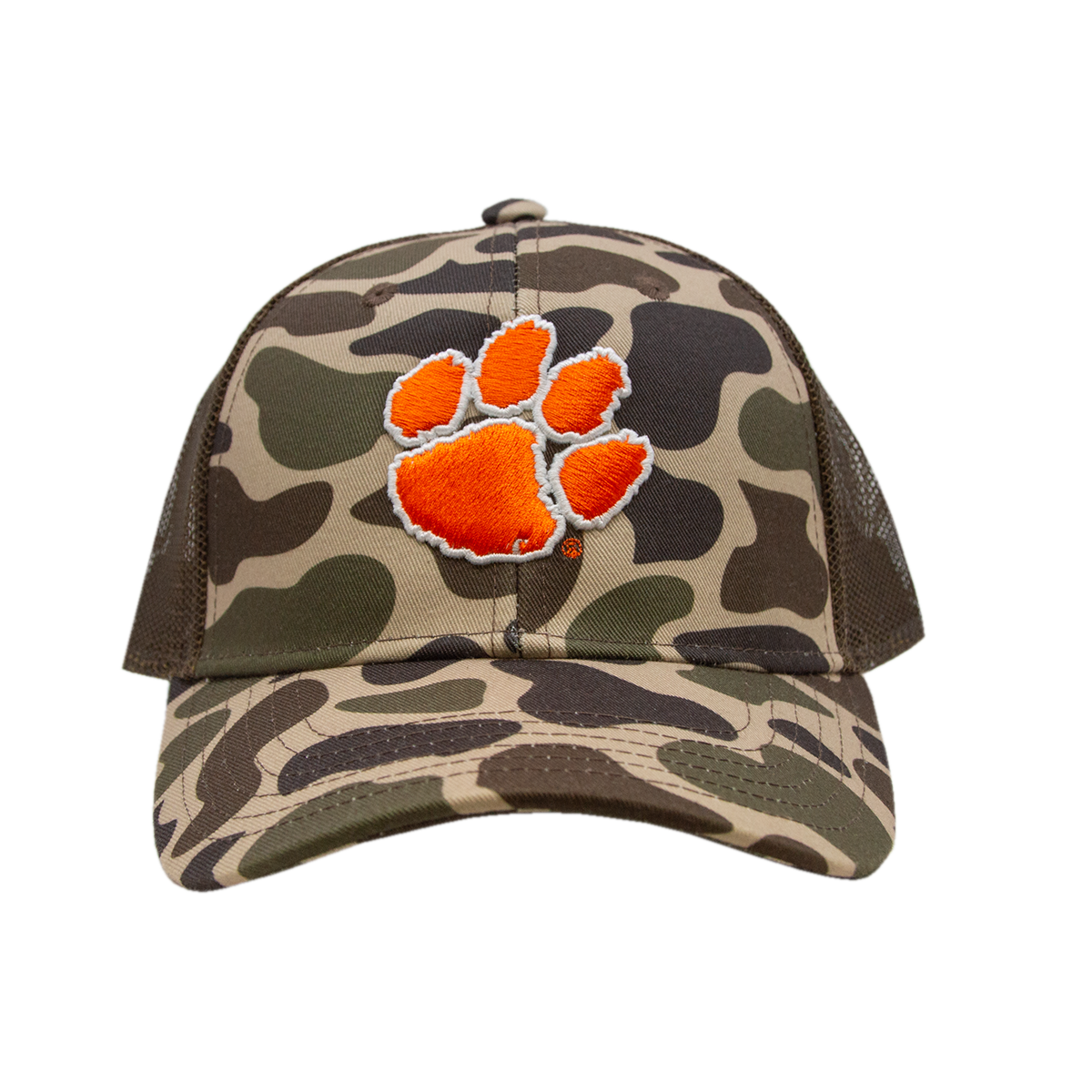 Clemson Mesh Back Cap - Green Camo