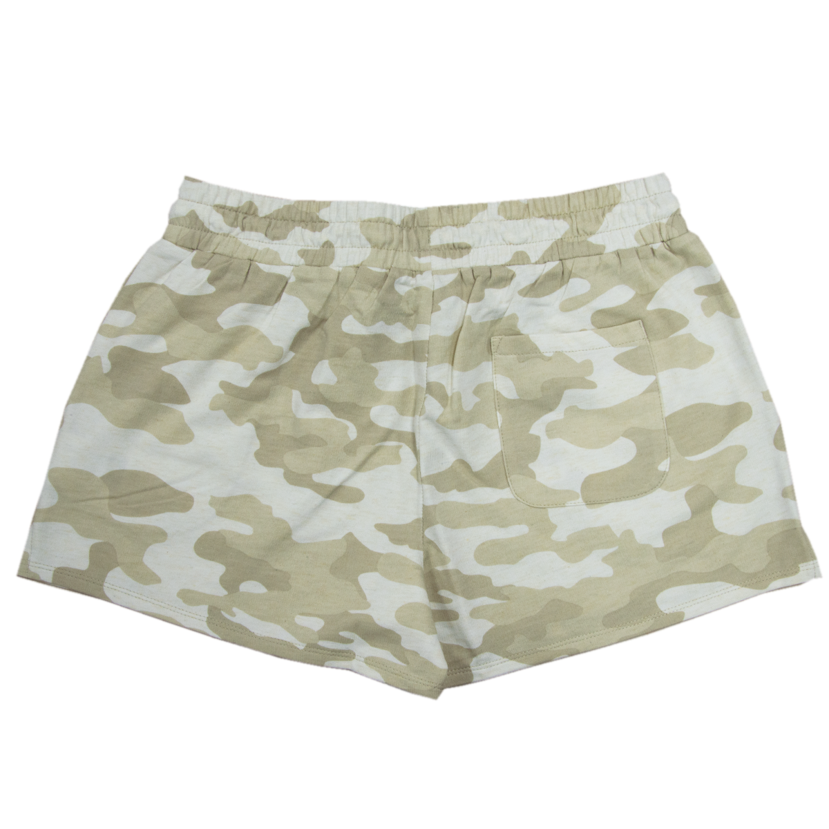 Clemson Ladies Terry Short with Orange Paw - Neutral Camo