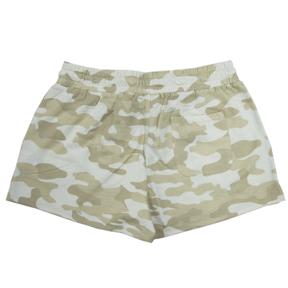 Clemson Ladies Terry Short with Orange Paw - Neutral Camo