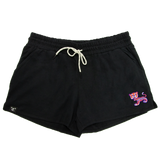 Clemson Vintage Ladies Terry Short - Jet Black