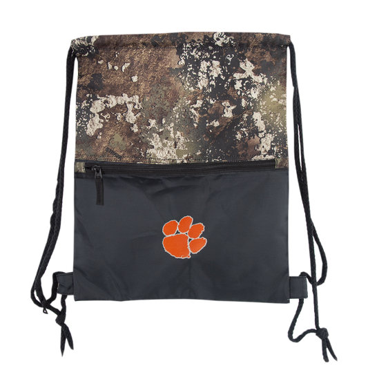 Clemson Drawstring Bag - Strata/Black