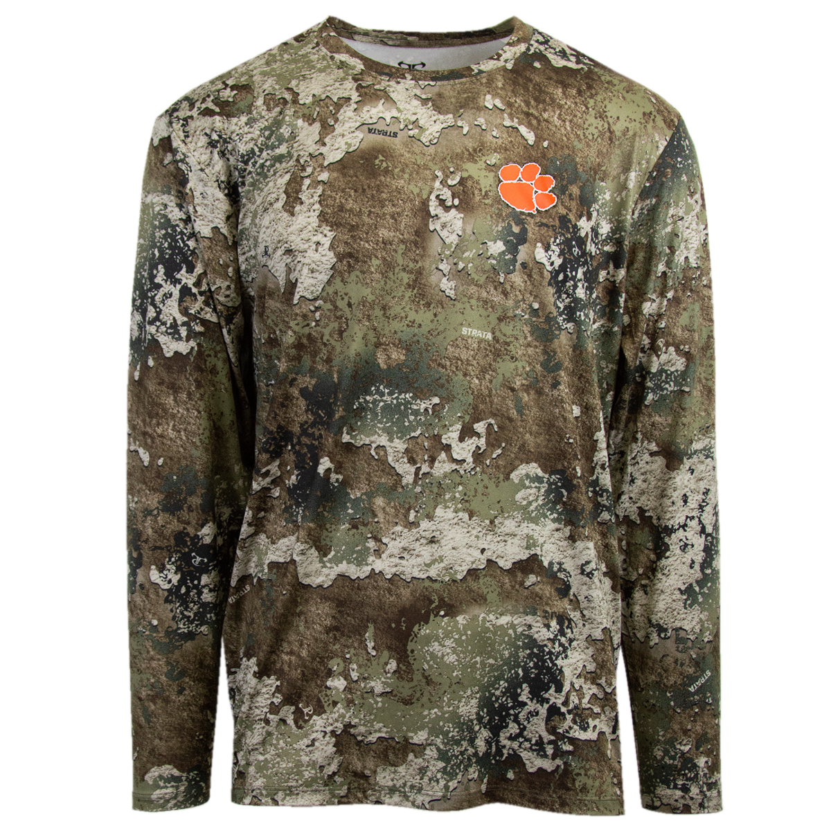 Clemson Youth Long Sleeve Performance Tee - Strata