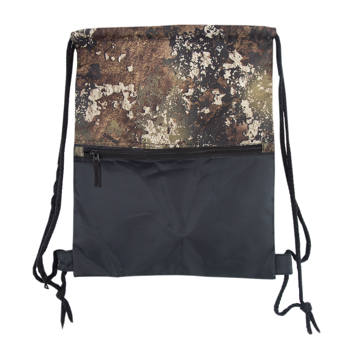 Strata/Black Drawstring Bag