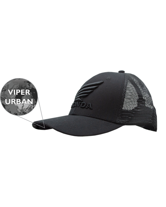 Honda TrueTimber Viper Urban Black Mesh Back Cap - Black Honda Logo